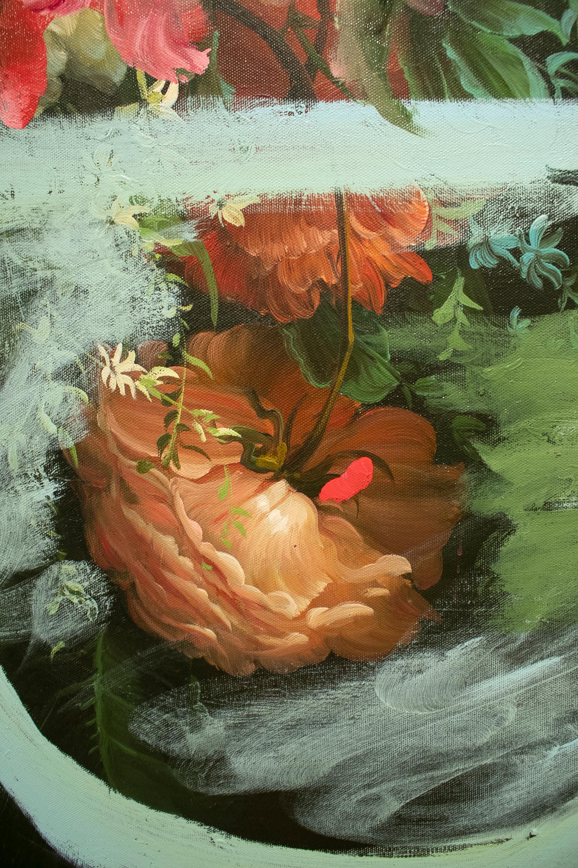 Peinture à l'huile de la série Marbella « Flower Power » de Jordi Moll, 2021 en vente 9