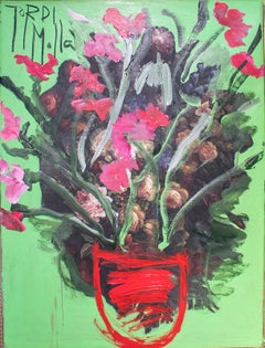 Jordi Mollá, 2021 "Flower Power" Peinture à l'huile de la série Marbella