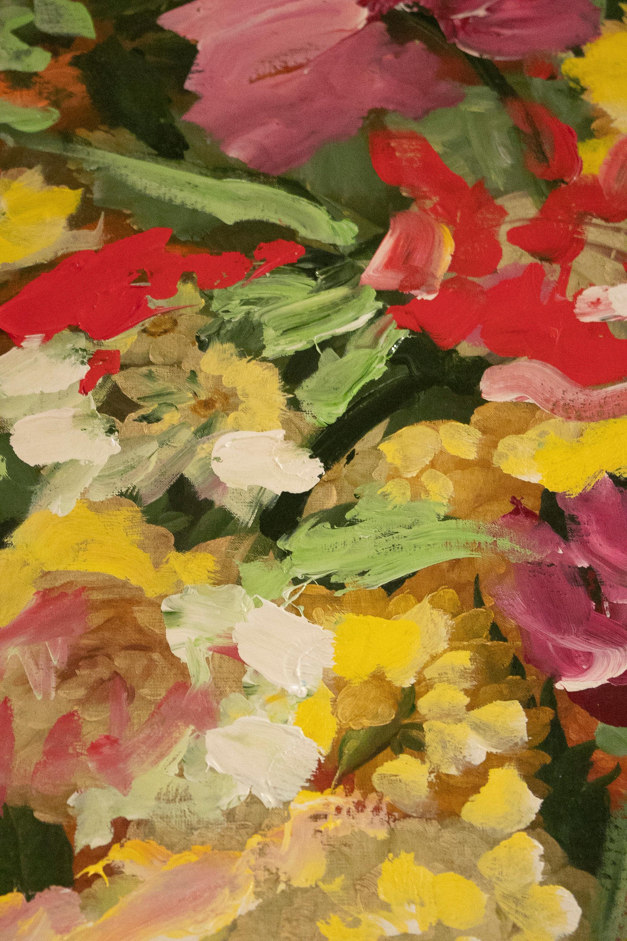 Peinture à l'huile de la série Marbella « Flower Power » de Jordi Moll, 2021 en vente 3