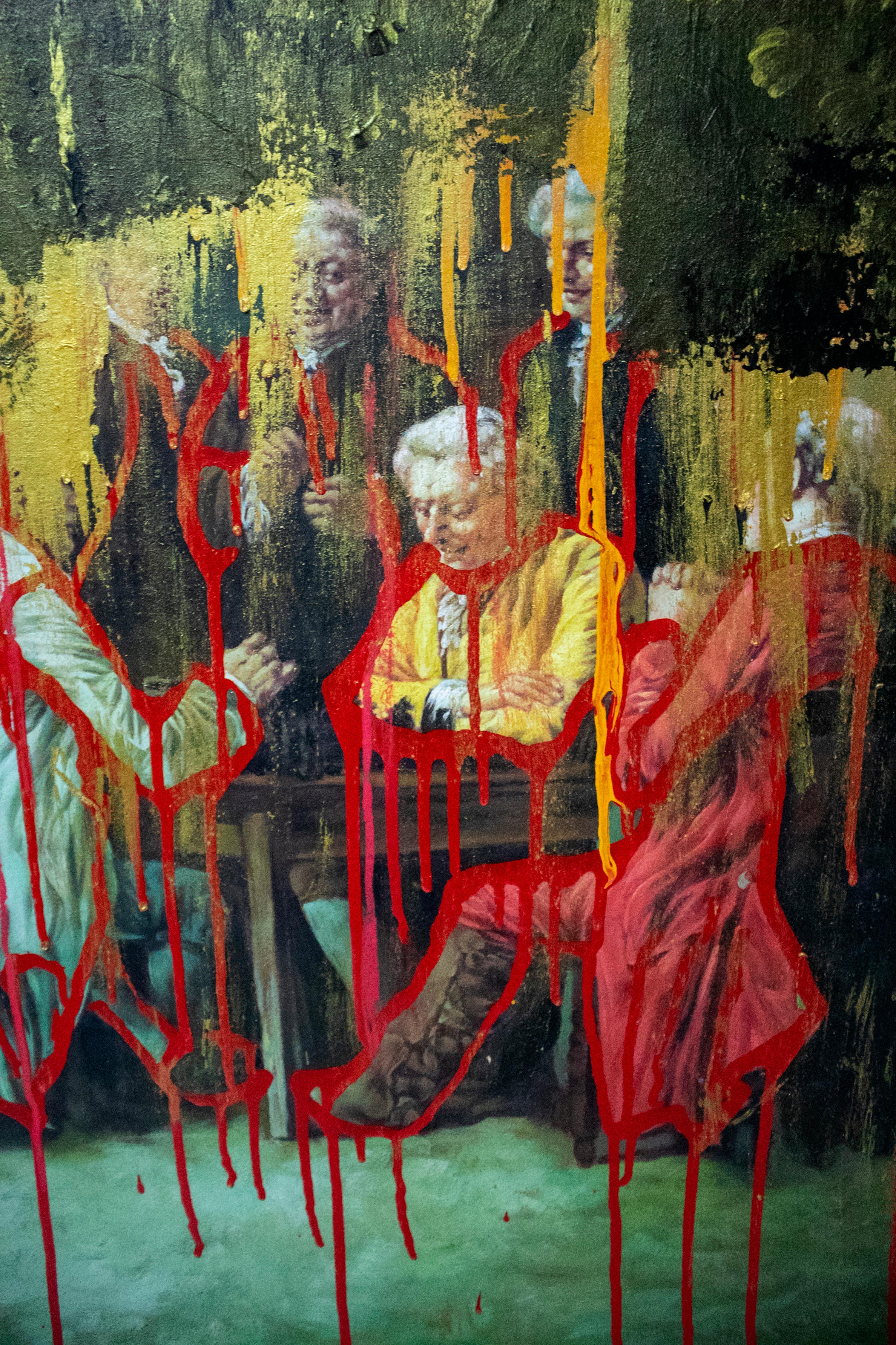 XXIe siècle et contemporain Jordi Mollá Signé et daté Peinture sur toile classique Huile sur toile avec cadre en vente