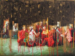 Jordi Mollá Signé et daté Peinture sur toile classique Huile sur toile avec cadre