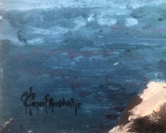 Paisaje marino de Sitges España óleo sobre lienzo pintura mediterránea