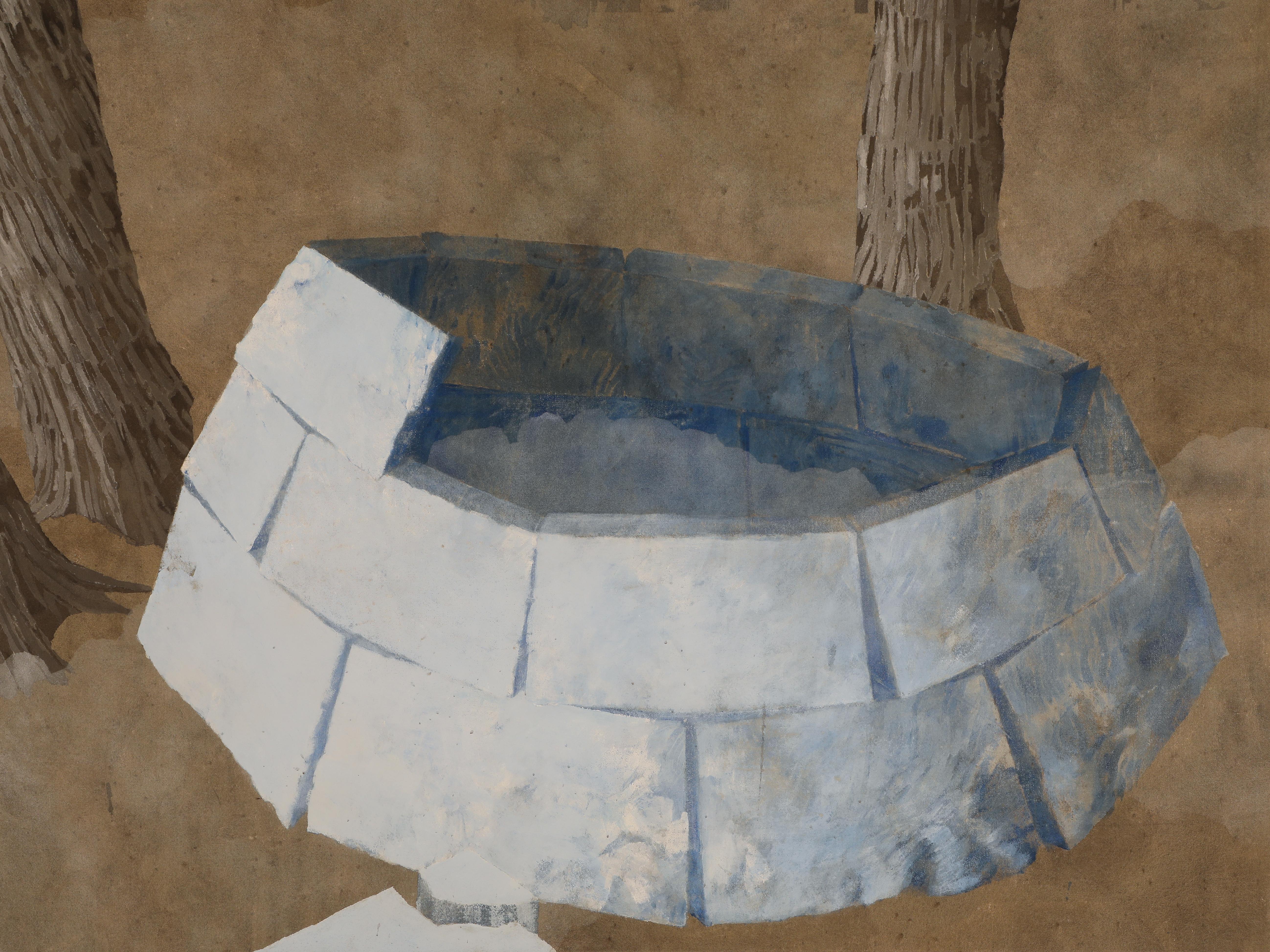 La Impaciencia Revolucionaria - Landscape Painting Marrone di Jordi PRAT