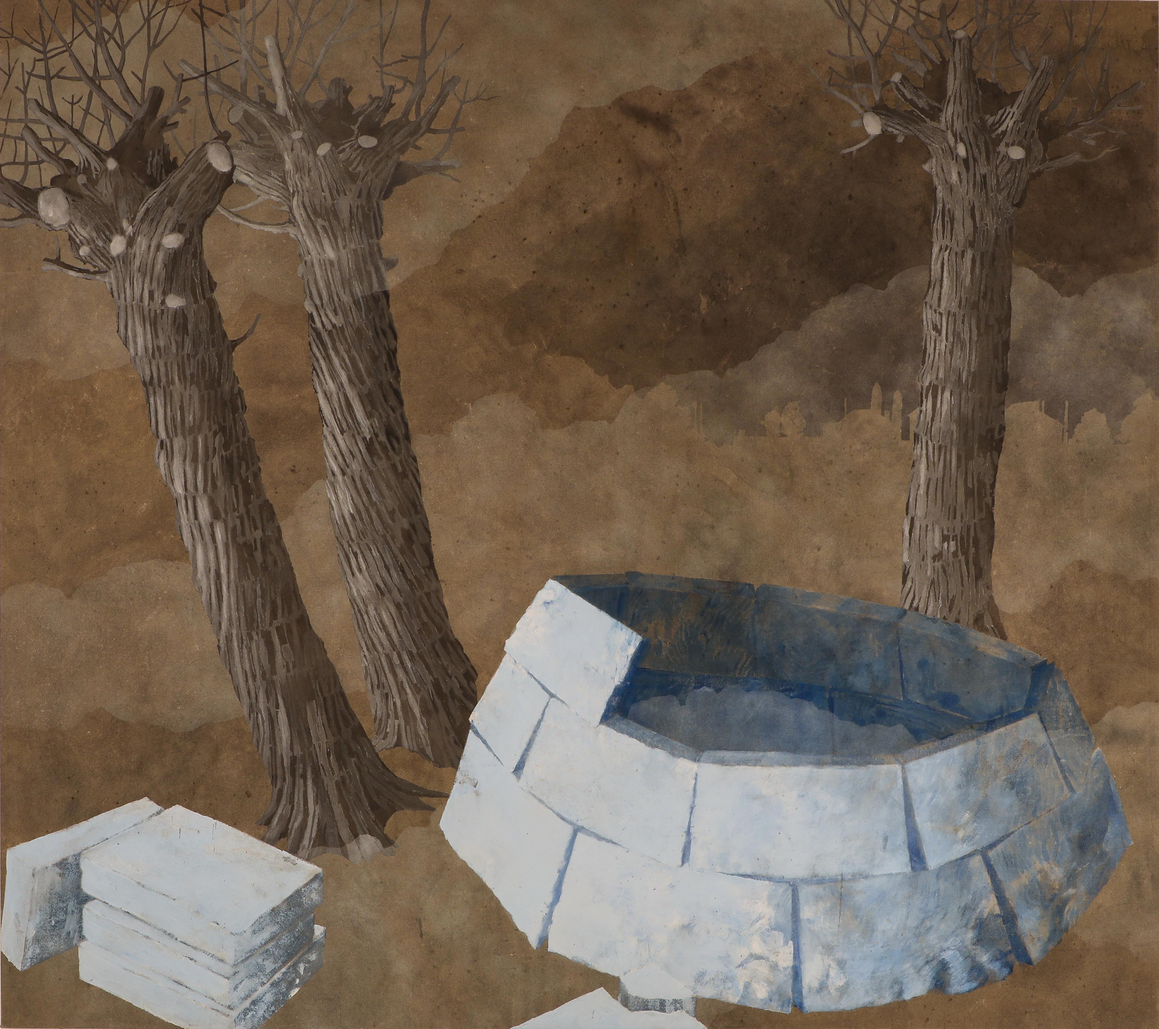 Landscape Painting di Jordi PRAT - La Impaciencia Revolucionaria