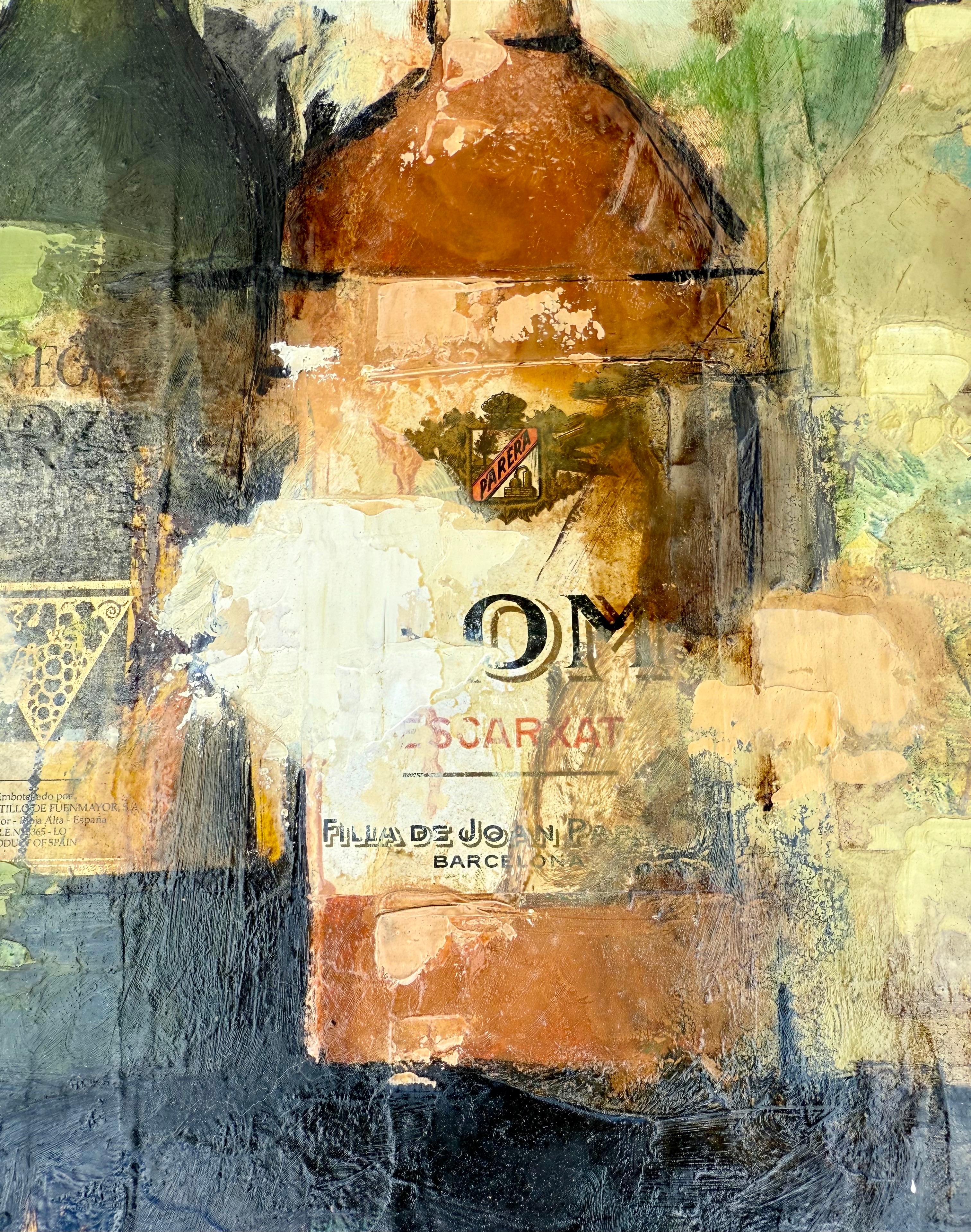 Grande peinture espagnole Pop Art Catalan Mixed Media Collage Painting Jordi Prat Pons en vente 5