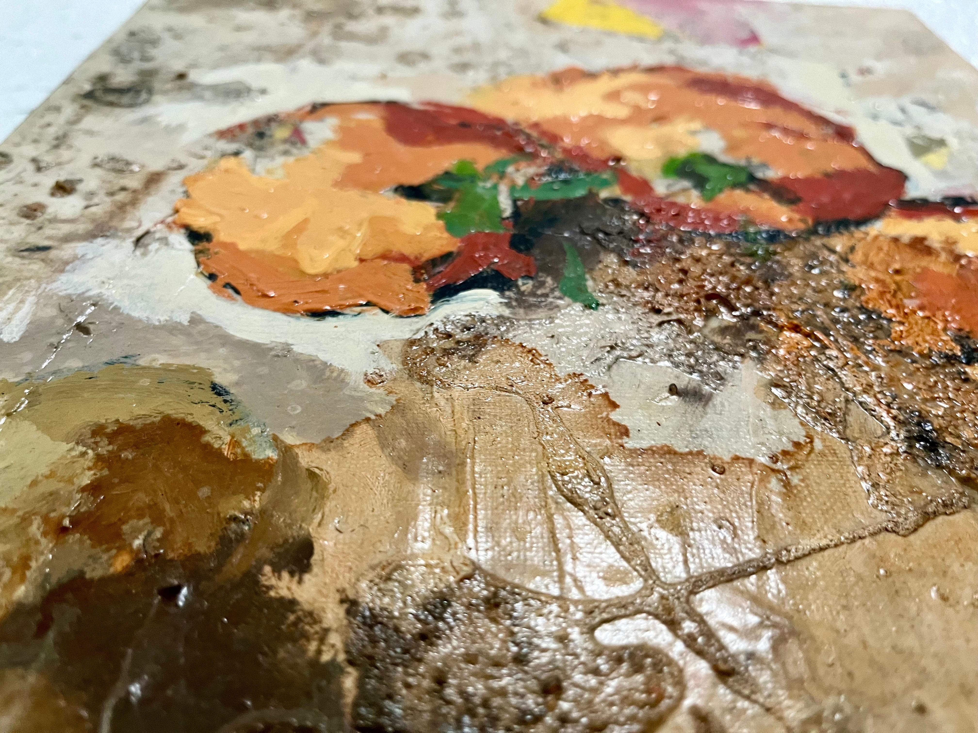 Jordi Prat Pons (Spanish, 1965) 
Mixed media paintings on canvas. 
A group of three fruit pieces. 
Hand signed.

Catalan, Spanish painter Jordi Prat Pons is best known for his uniquely modern approach to the traditional still life. The works are