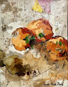 Pop Art spagnola catalana Mixed Media Torn Paper Collage Painting JORI Prat Pons