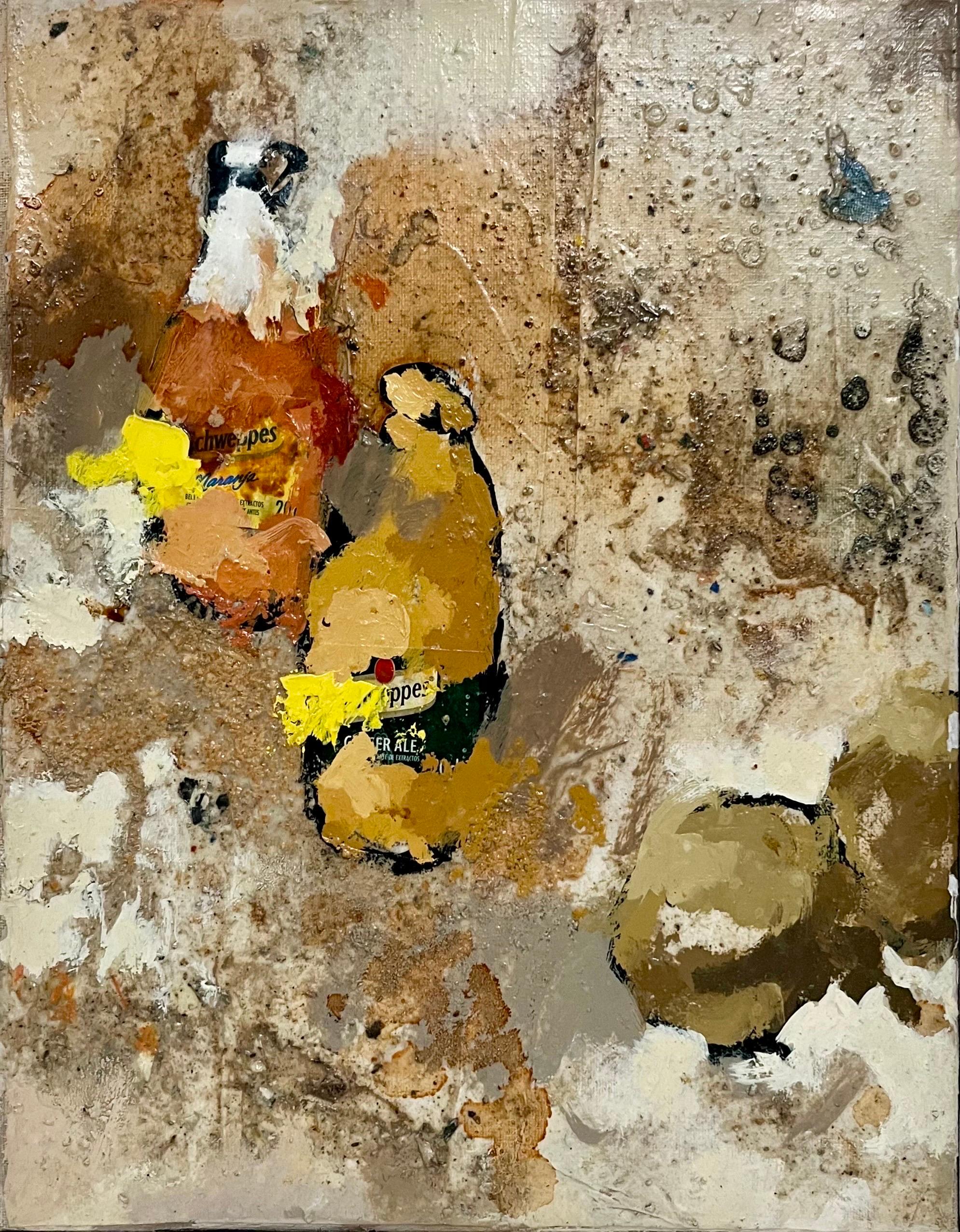Arte Pop Español Catalán Técnica Mixta Papel Rasgado Pintura Collage Jori Prat Pons