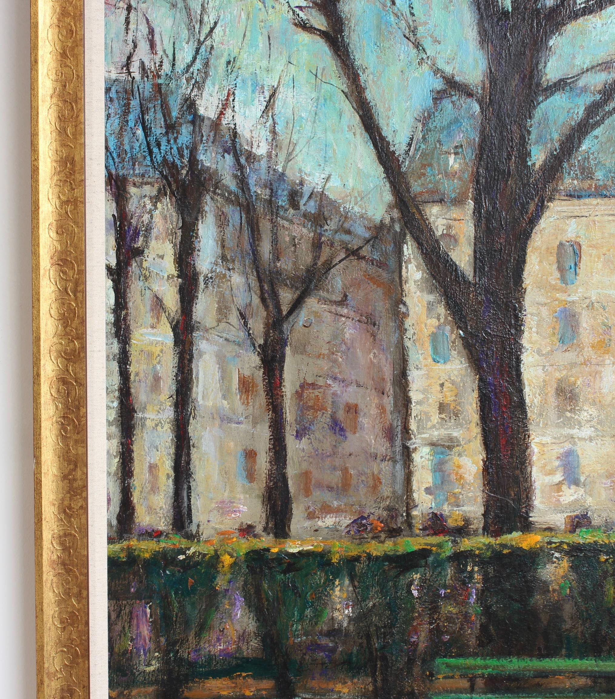 'Le Banc Public à Paris' by Jordi Roca (circa 1980s) For Sale 9