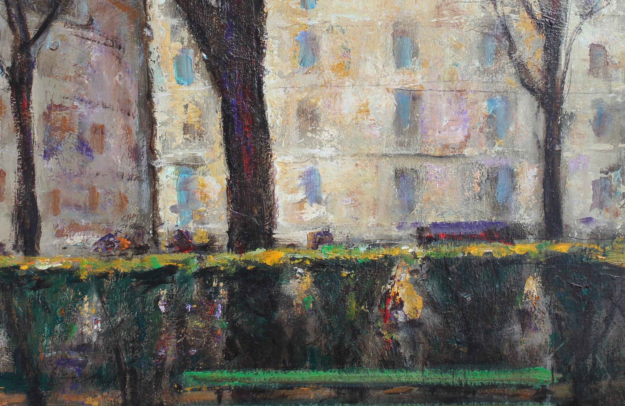 'Le Banc Public à Paris' by Jordi Roca (circa 1980s) For Sale 10