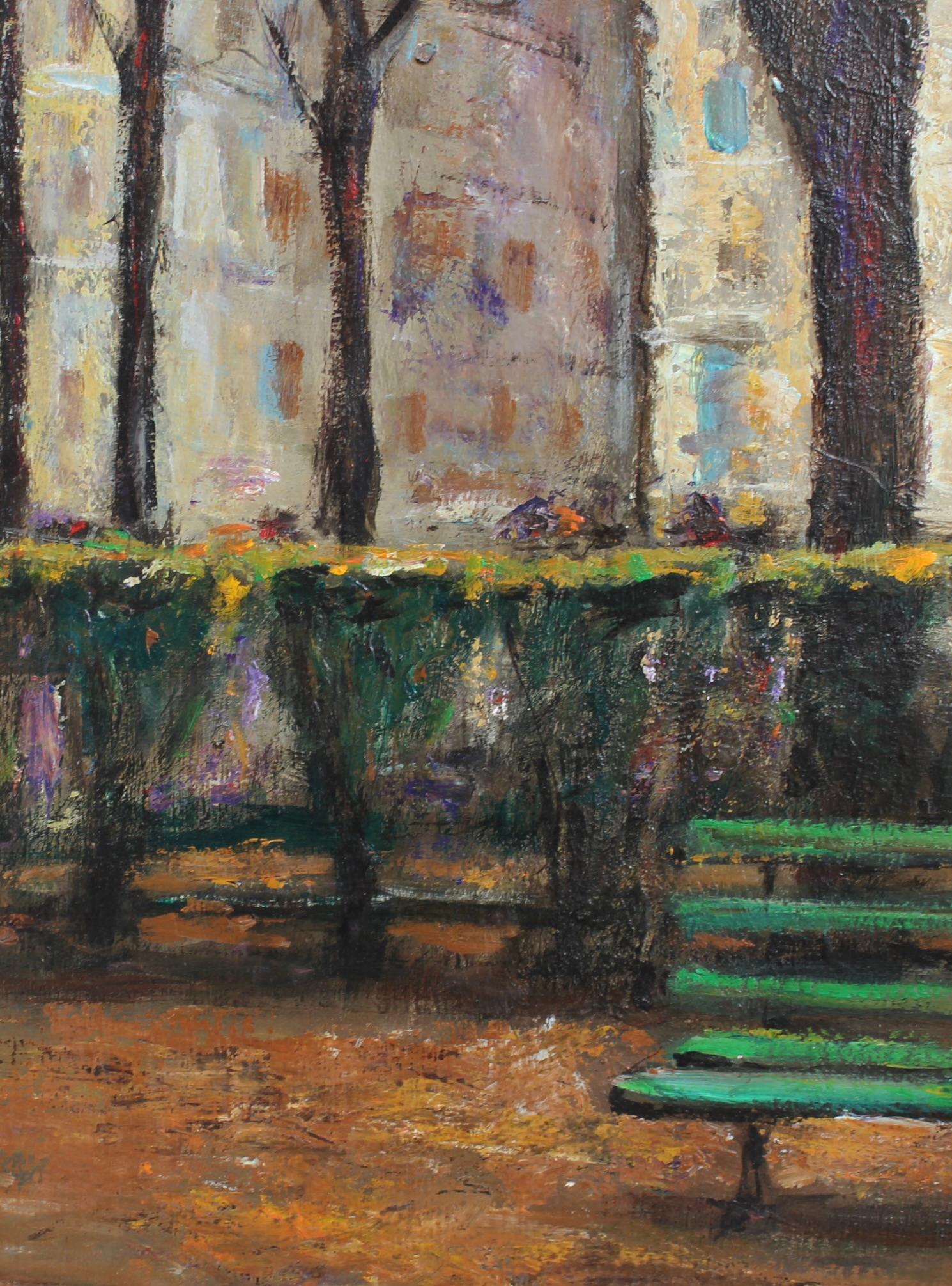 'Le Banc Public à Paris' by Jordi Roca (circa 1980s) For Sale 13