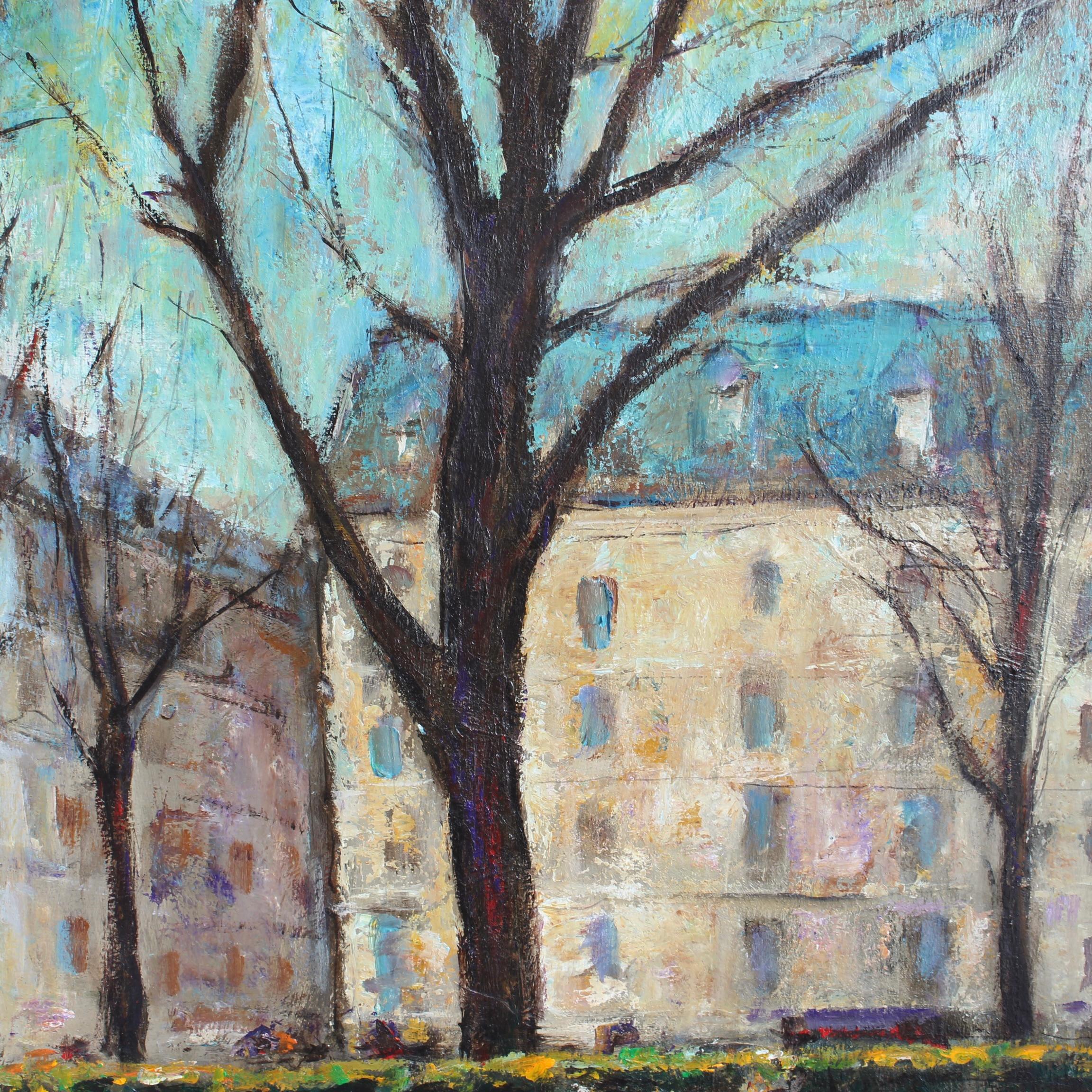 'Le Banc Public à Paris' by Jordi Roca (circa 1980s) For Sale 7