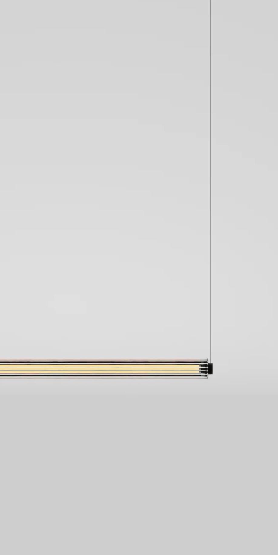 Jordi Veciana B 15 T H GR Lampada a sospensione in vetro trasparente per Parachilna in vendita 1