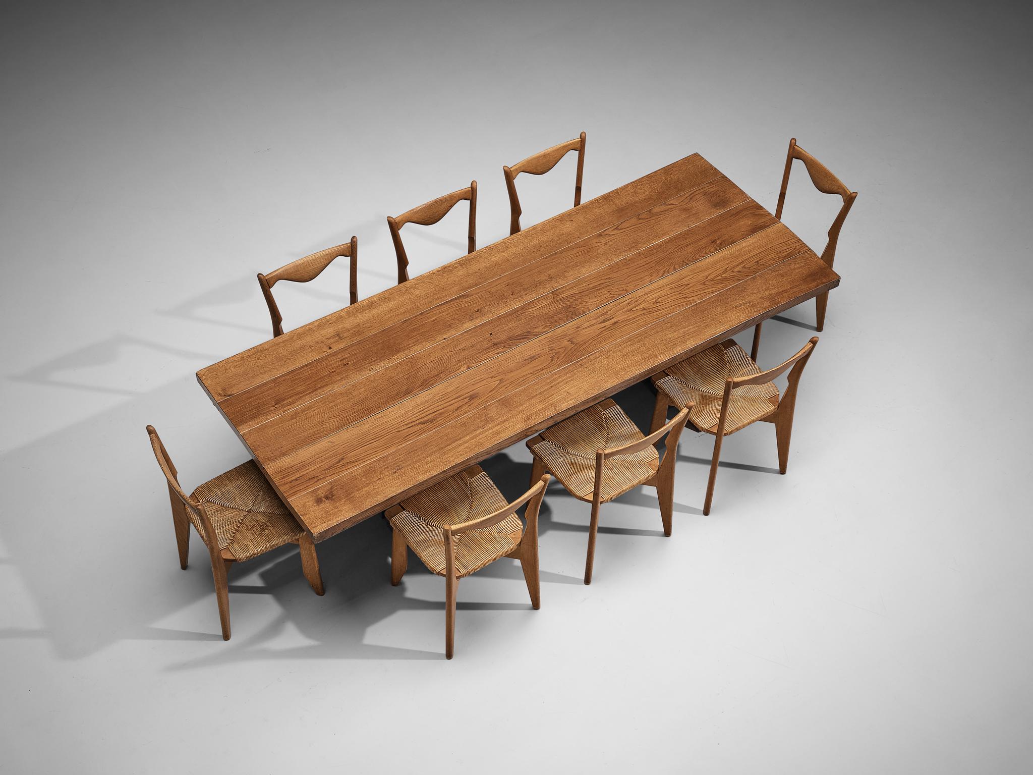 Jordi Vilanova I Bosch Dining Table with Guillerme & Chambron ‘Thibault’ Chairs 2