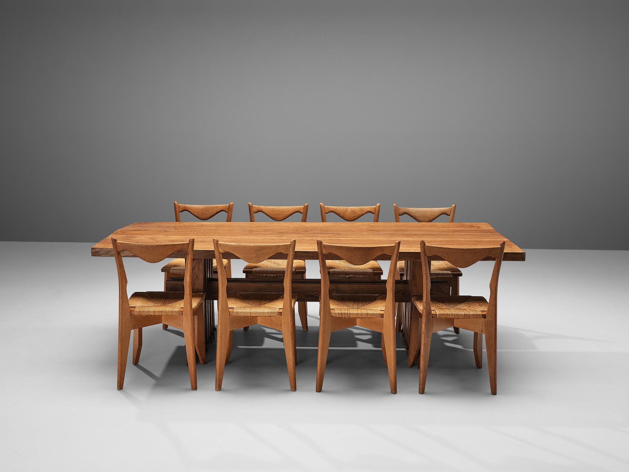 Jordi Vilanova I Bosch Dining Table with Guillerme & Chambron ‘Thibault’ Chairs 5