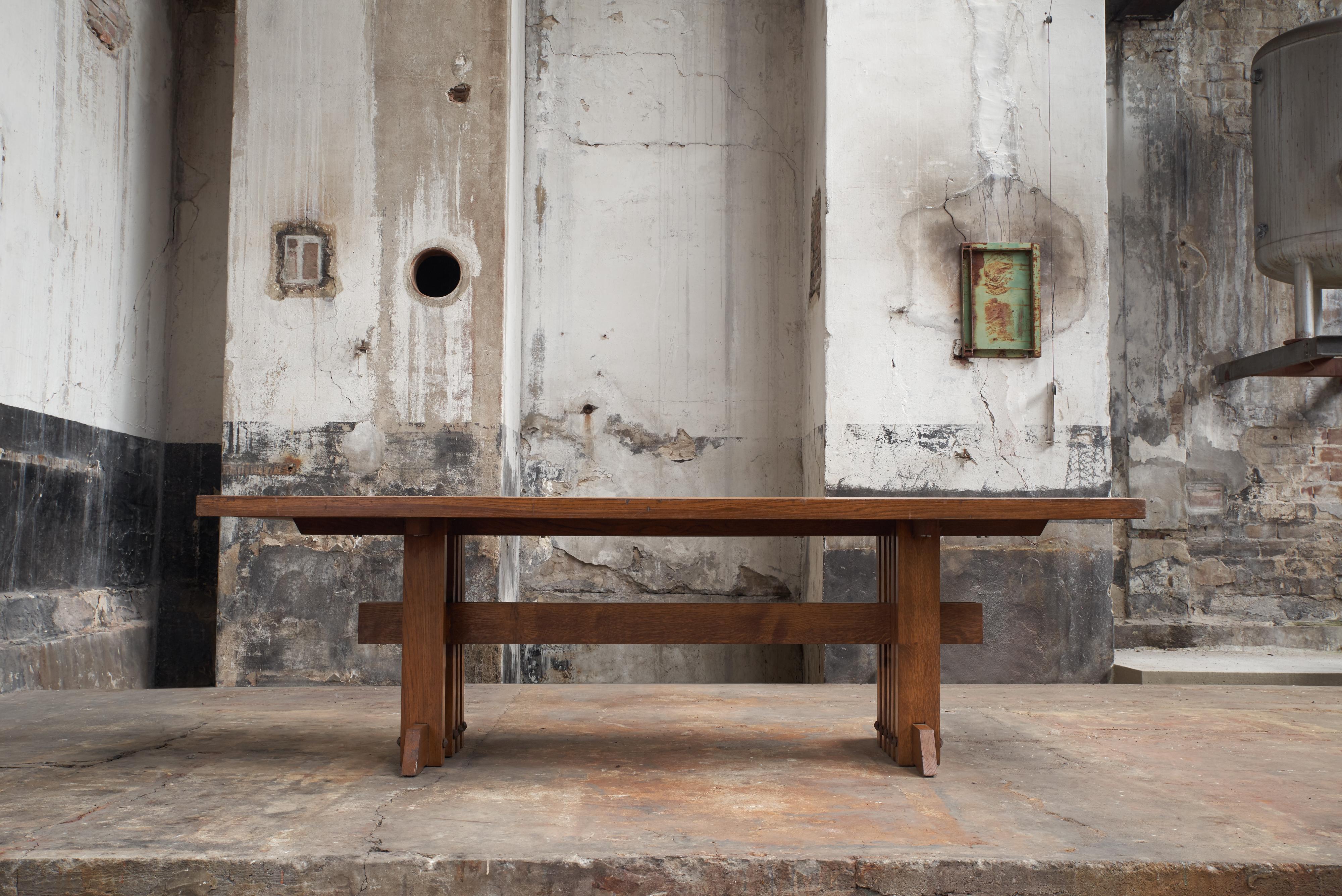 Mid-Century Modern Jordi Vilanova I Bosch Rare Dining Table in Oak