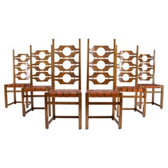 Jordi Vilanova i Bosh Mid-Century Mediterranean Modern Ash Dining Chairs