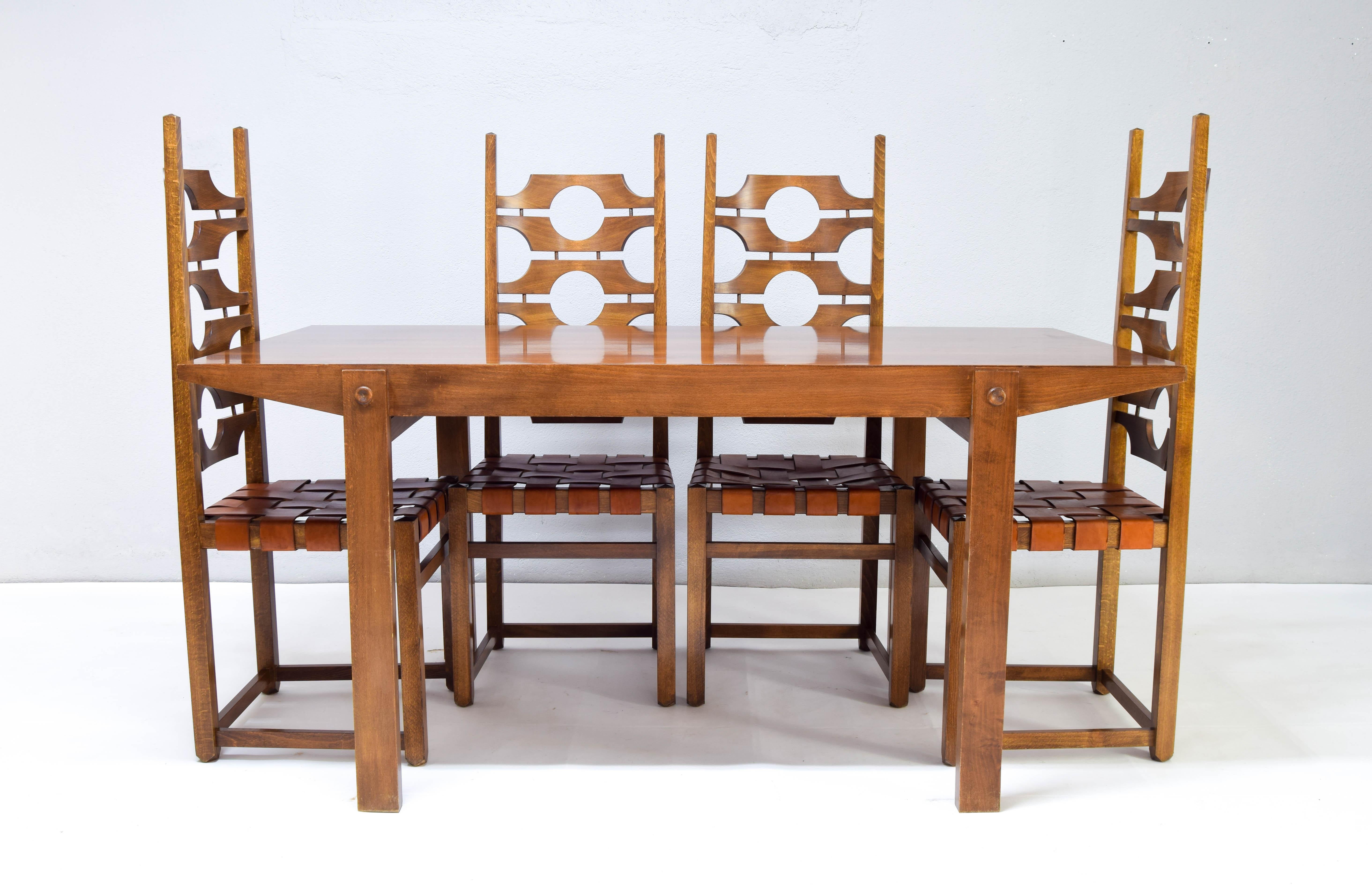 Jordi Vilanova i Bosh Mid-Century Mediterranean Modern Ash Dining Chairs 8