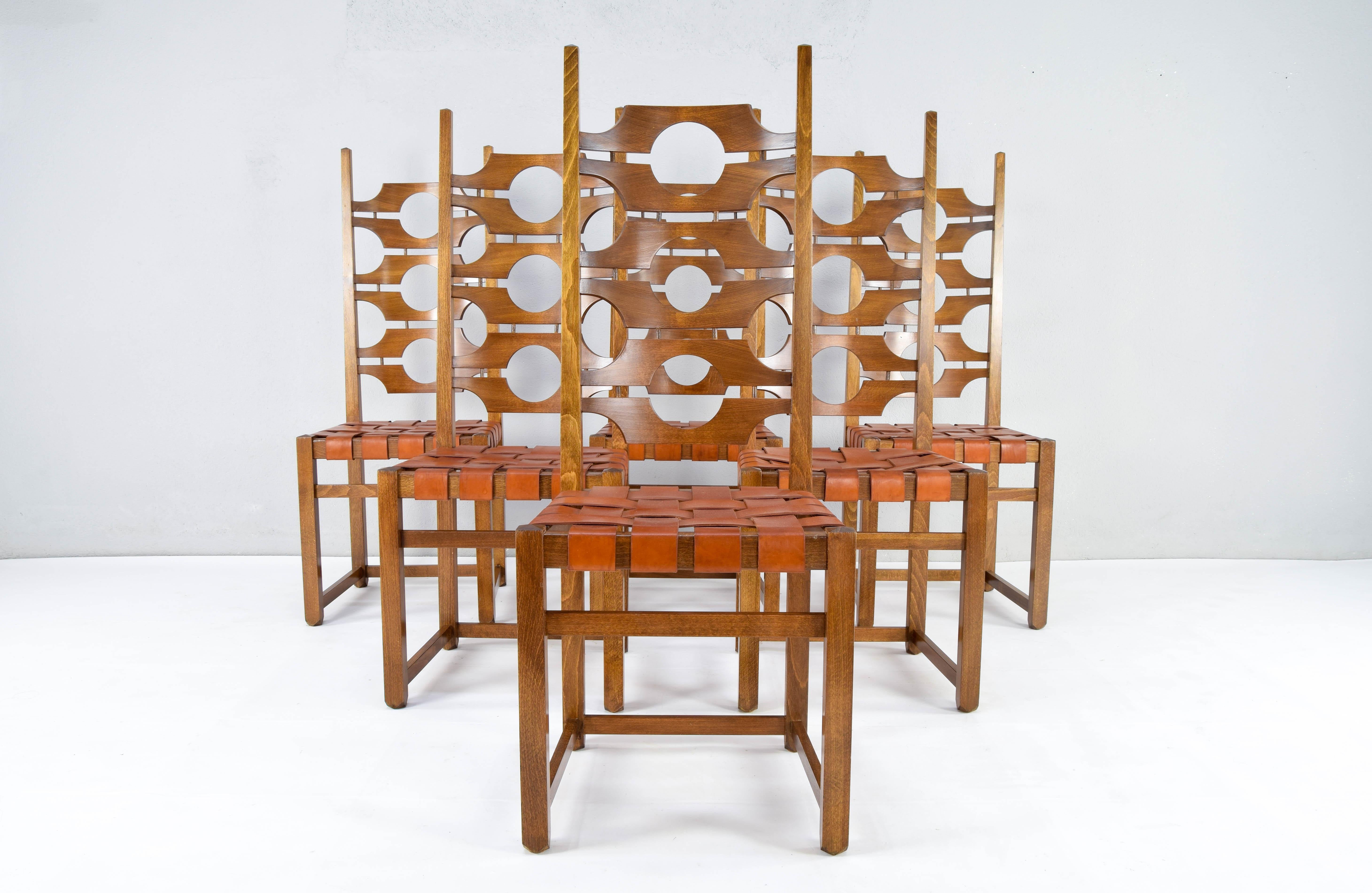 Mid-Century Modern Jordi Vilanova i Bosh Mid-Century Mediterranean Modern Ash Dining Chairs