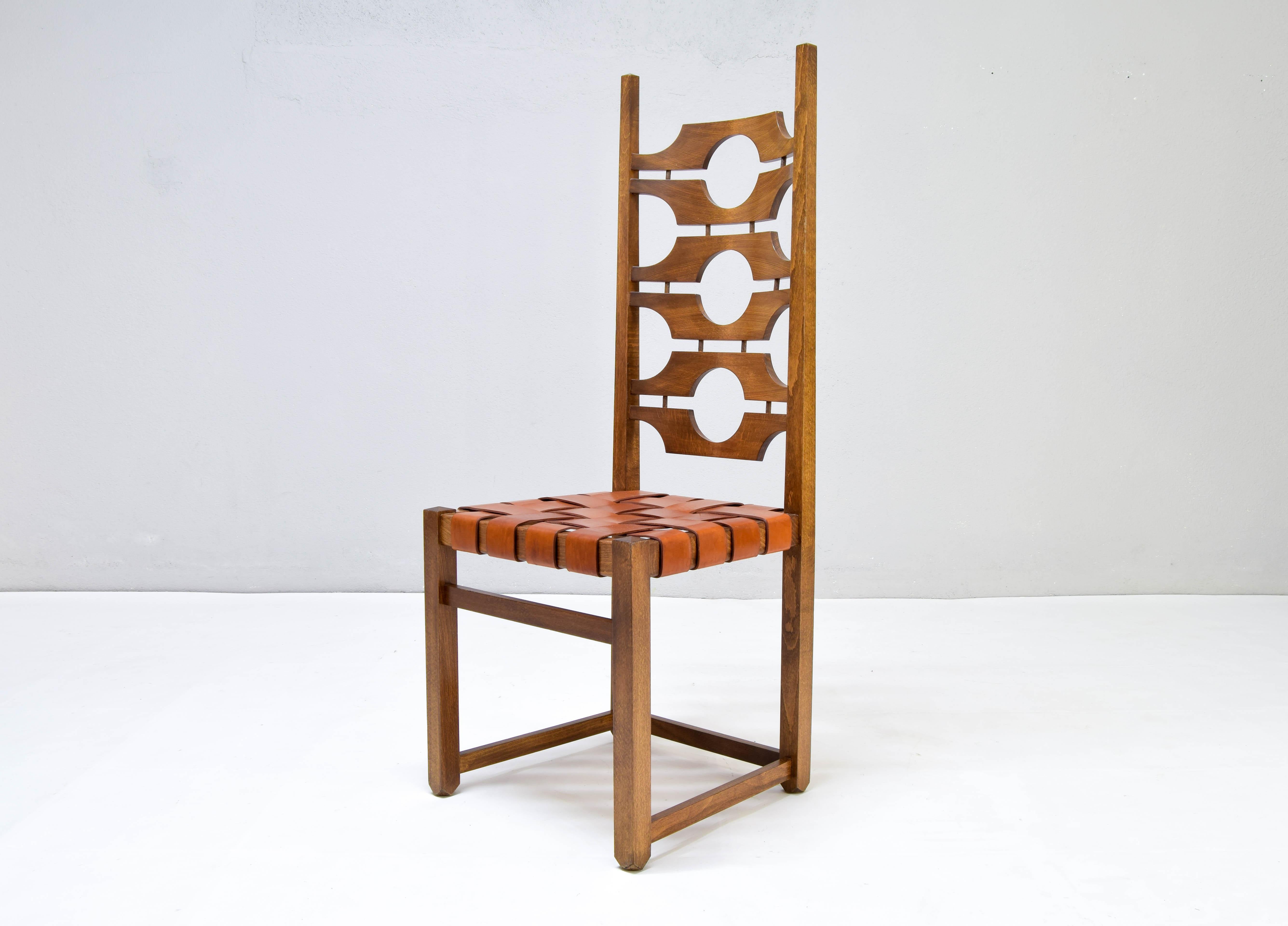 Spanish Jordi Vilanova i Bosh Mid-Century Mediterranean Modern Ash Dining Chairs