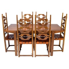 Jordi Vilanova i Bosh Mid-Century Mediterranean Modern Ash Dining Room Set