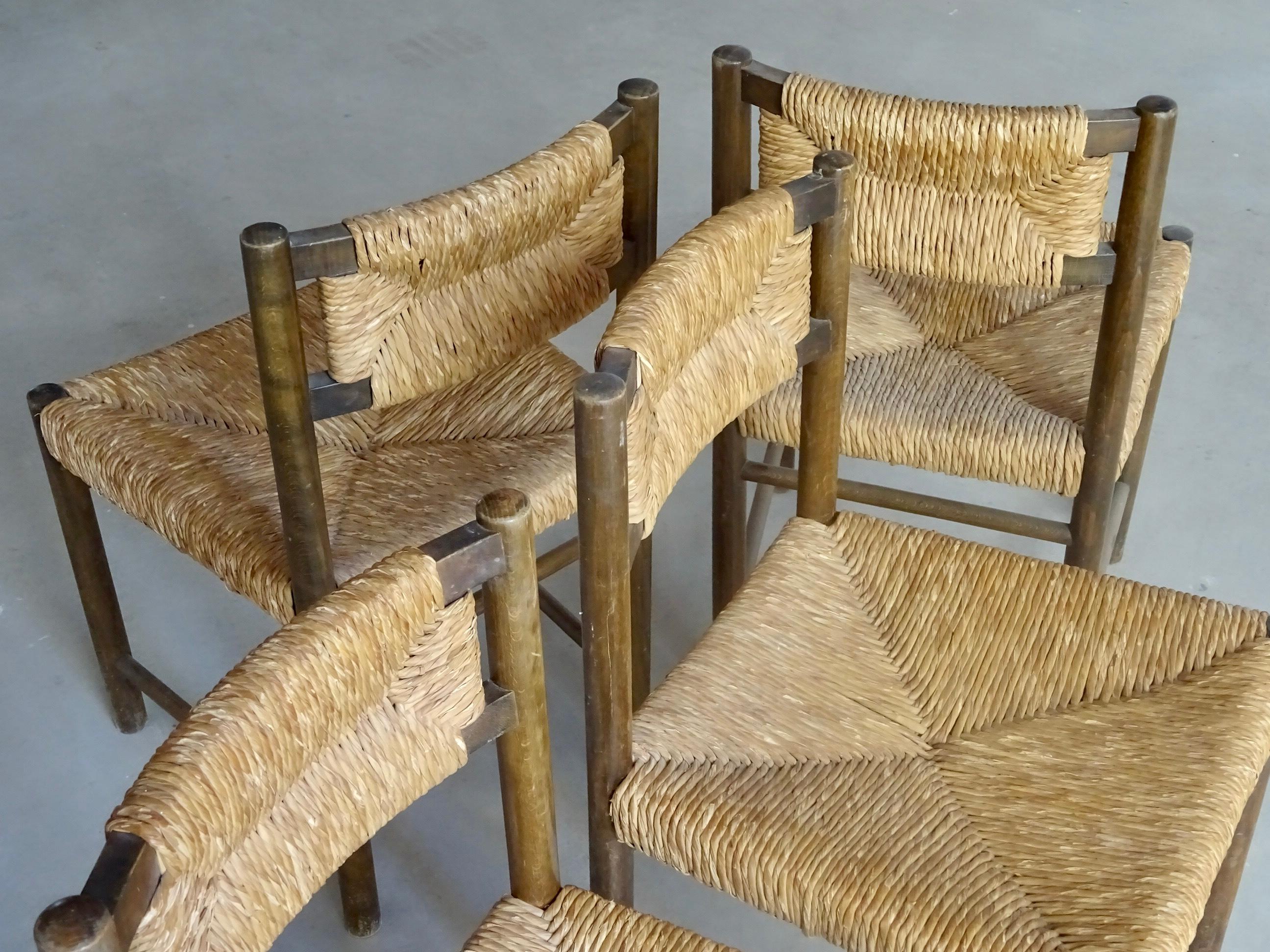 Jordi Vilanova Rush Chairs, Set of Four For Sale 4