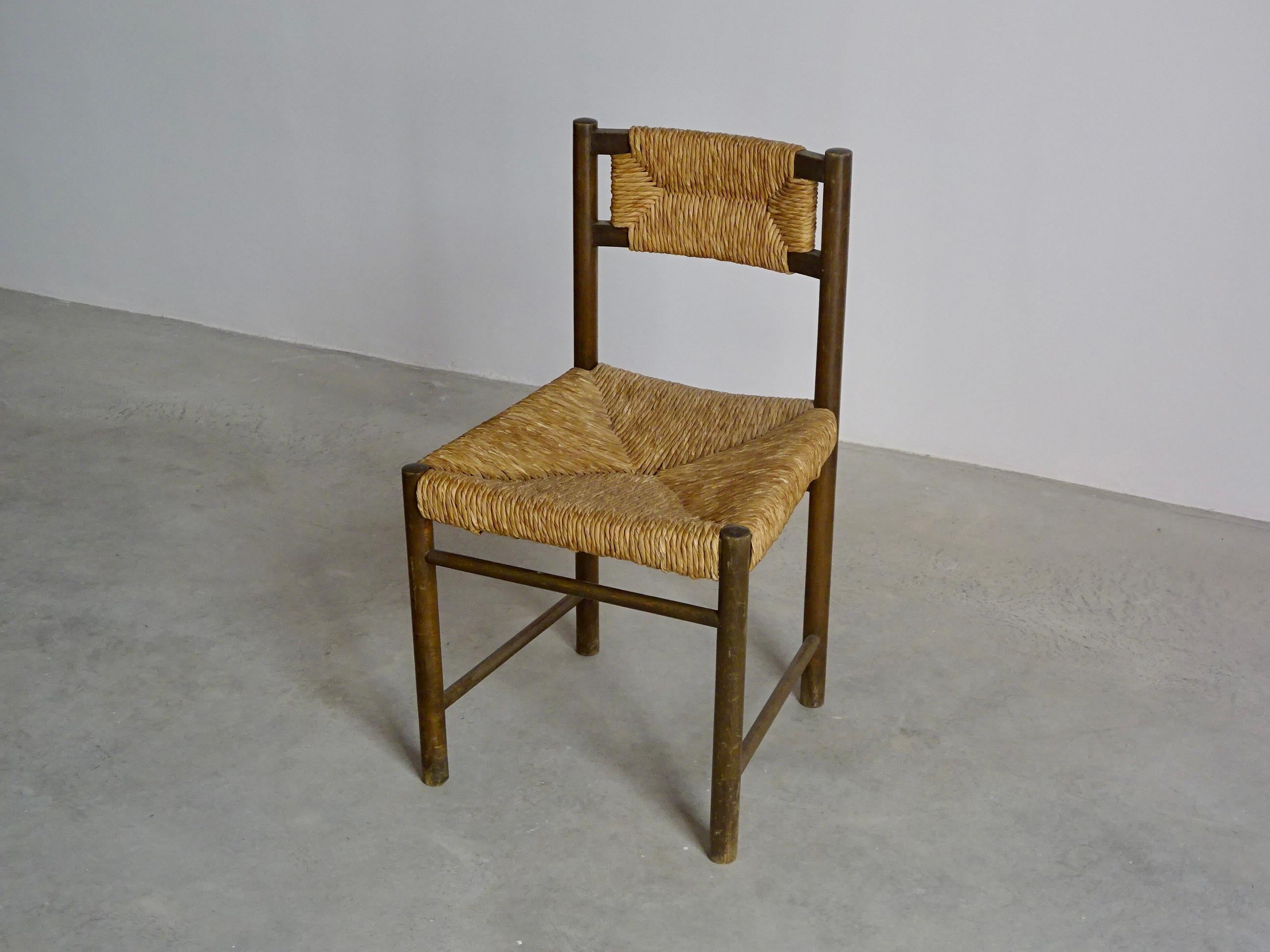 Mid-Century Modern Jordi Vilanova lot de quatre chaises jonc en vente