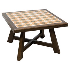 Tavolino da caffè in Wood e ceramica di Jordi Vilanova: Capolavoro della metà del secolo scorso in Spagna