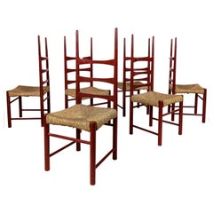 Jordi Vilanova, ensemble de 6 chaises, vers 1970, Espagne