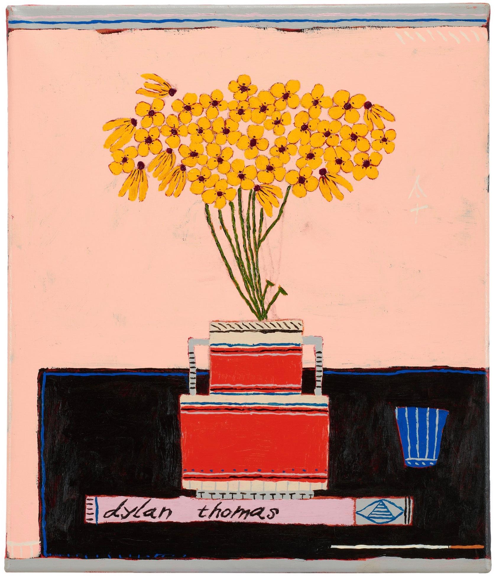 Dylan Thomas, Kerwick, Contemporary art, still life, flowers, canvas, 2020's
