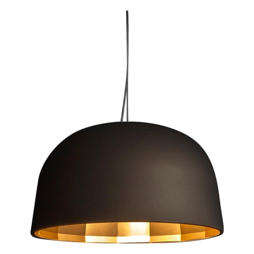 Lampada a sospensione Jörg Boner 'Empty' in bronzo e rame satinato di Oluce in vendita