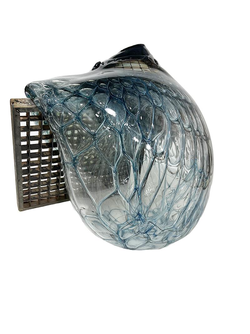 Jörg F. Zimmermann German, Blown Glass Shell Sculpture In Good Condition For Sale In Delft, NL