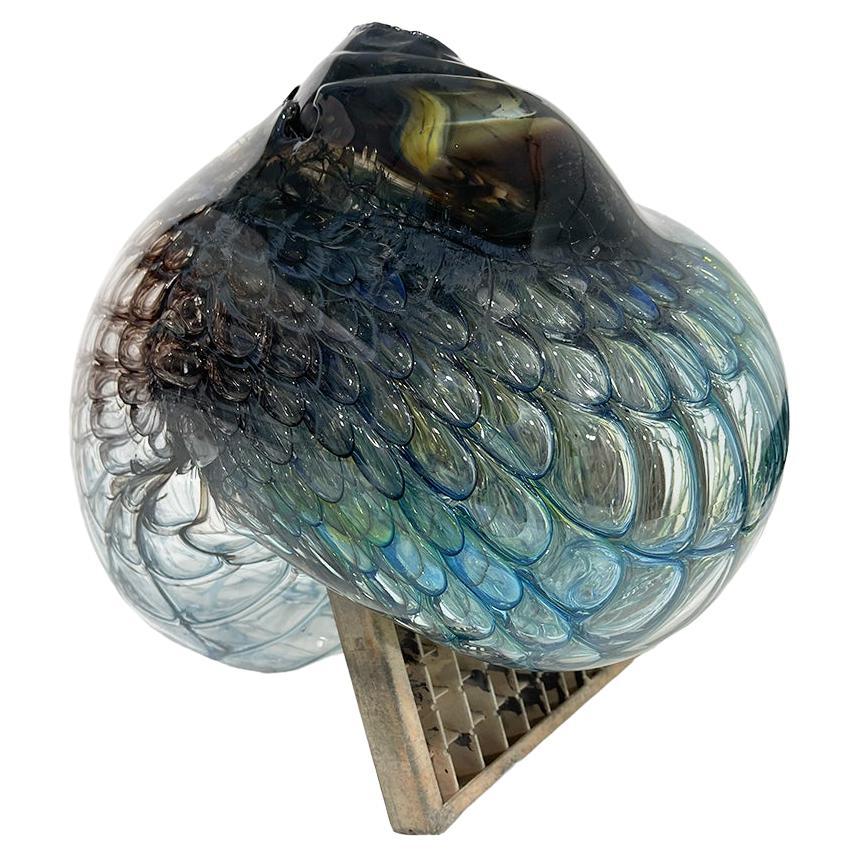 Jörg F. Zimmermann German, Blown Glass Shell Sculpture For Sale
