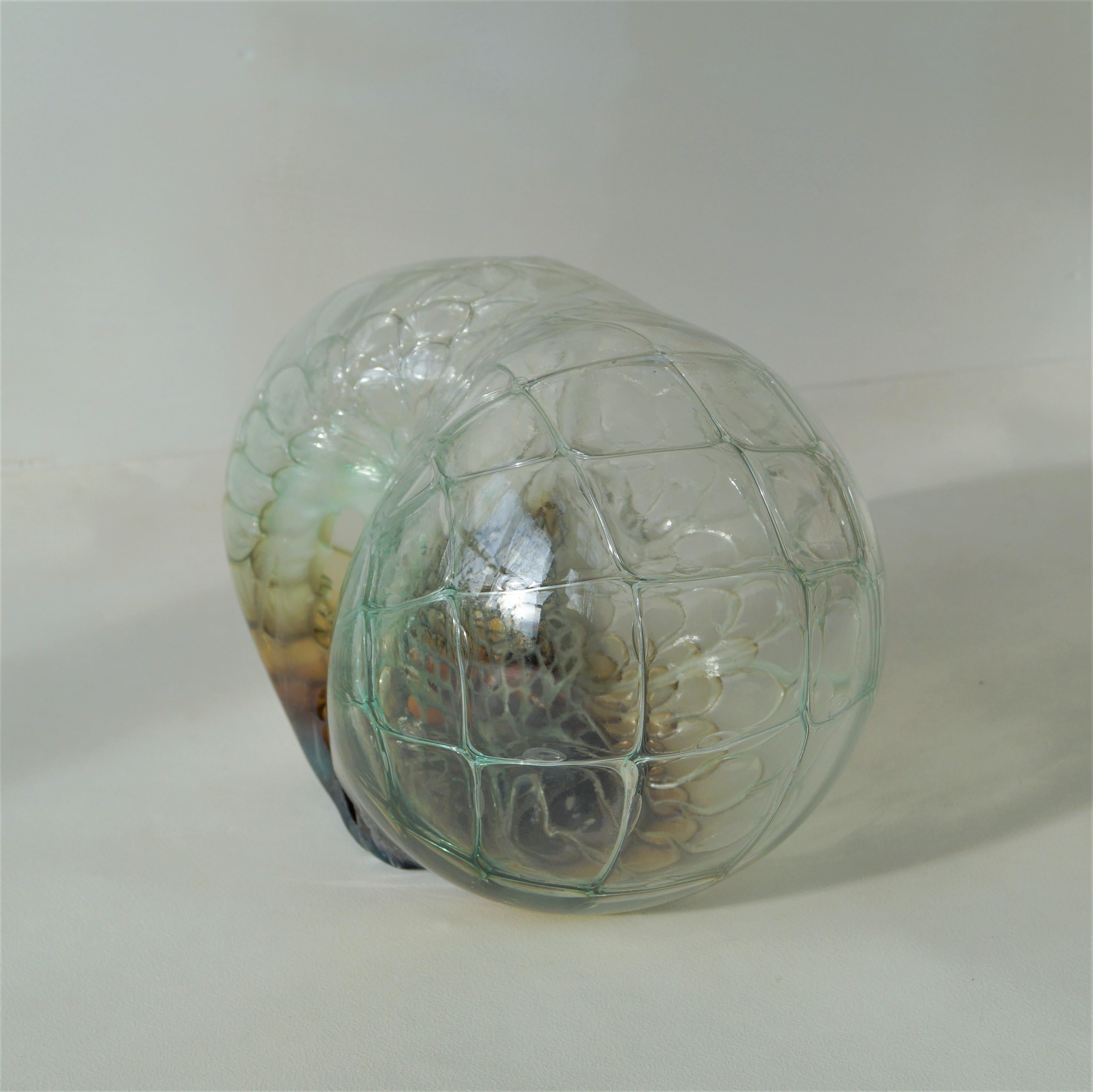 Jörg F. Zimmermann große wabenförmige Glasskulptur (Organische Moderne) im Angebot