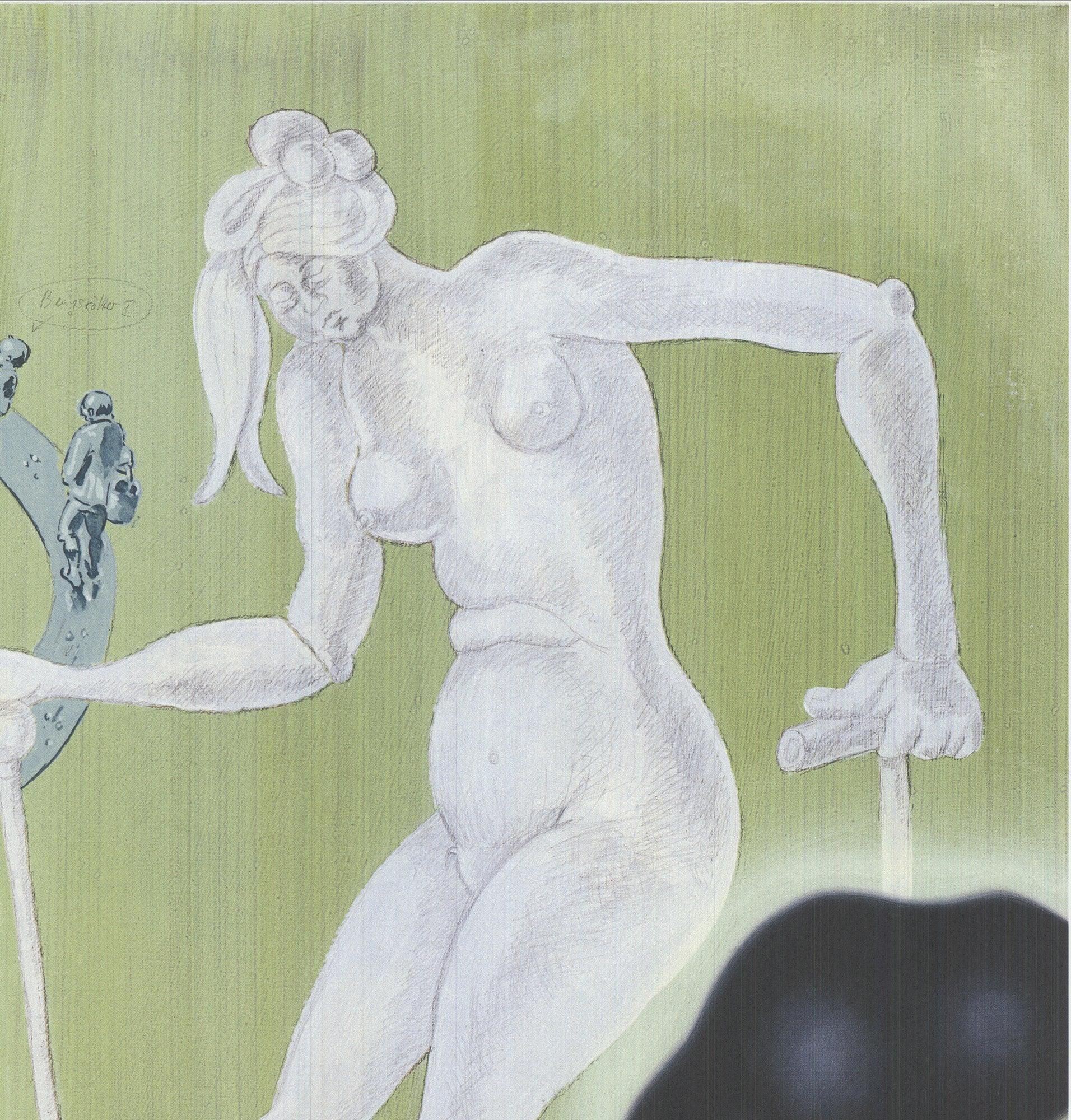 Jorg Immendorf- '80 Years Joseph Bueys' - Hand  Signed For Sale 1