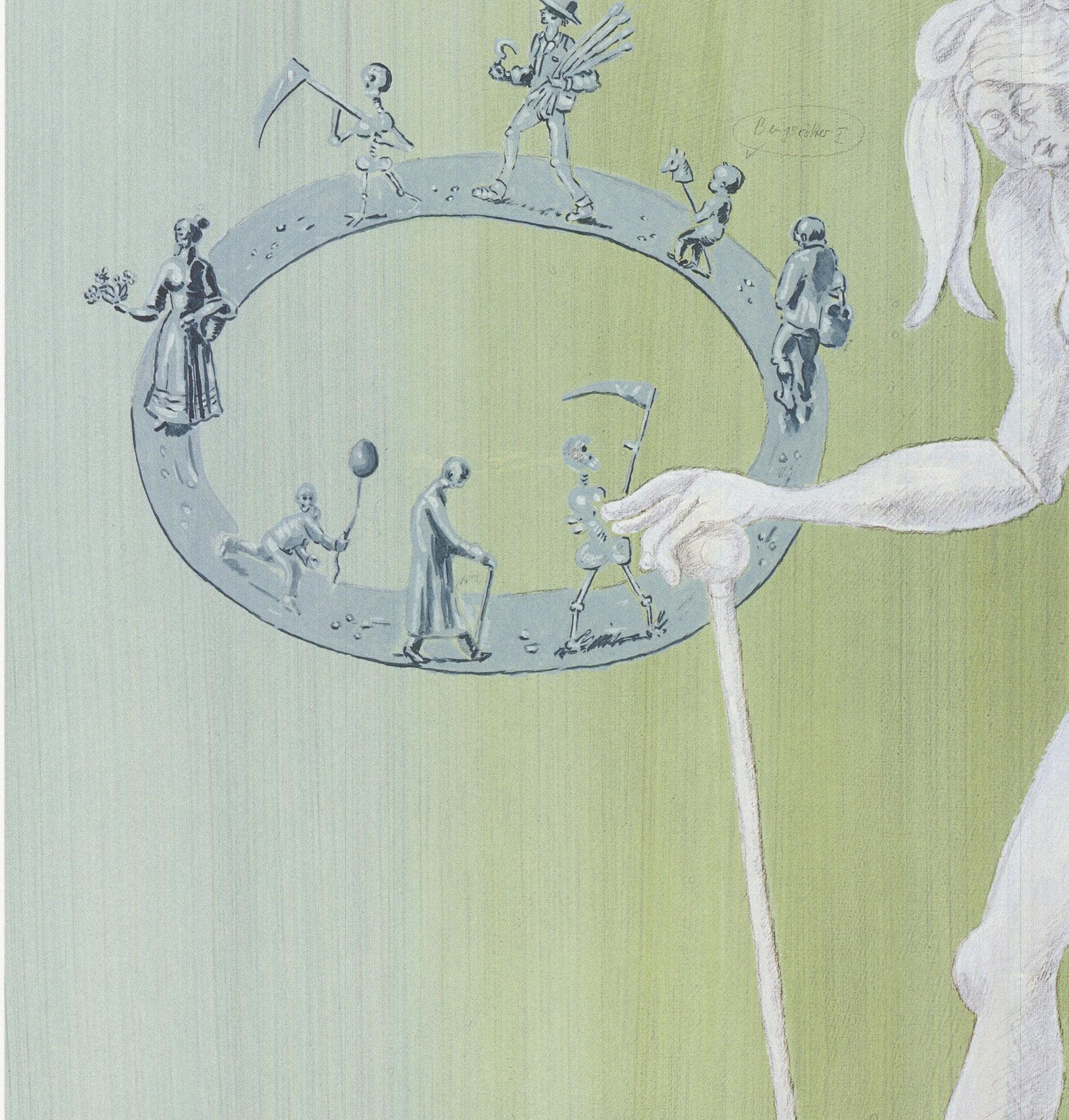 Jorg Immendorf- '80 Years Joseph Bueys' - Hand  Signed For Sale 2