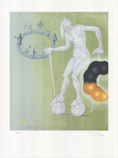 Jorg Immendorf- '80 Years Joseph Bueys' - Main  Signé