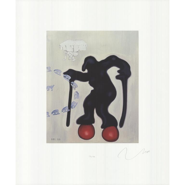 Jorg Immendorf 'Untitled (Hui Gui)' 1995- Offset Lithograph- Signed
