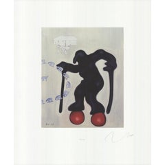 Jorg Immendorf 'Sin título (Hui Gui)' 1995- Litografía offset- Firmada