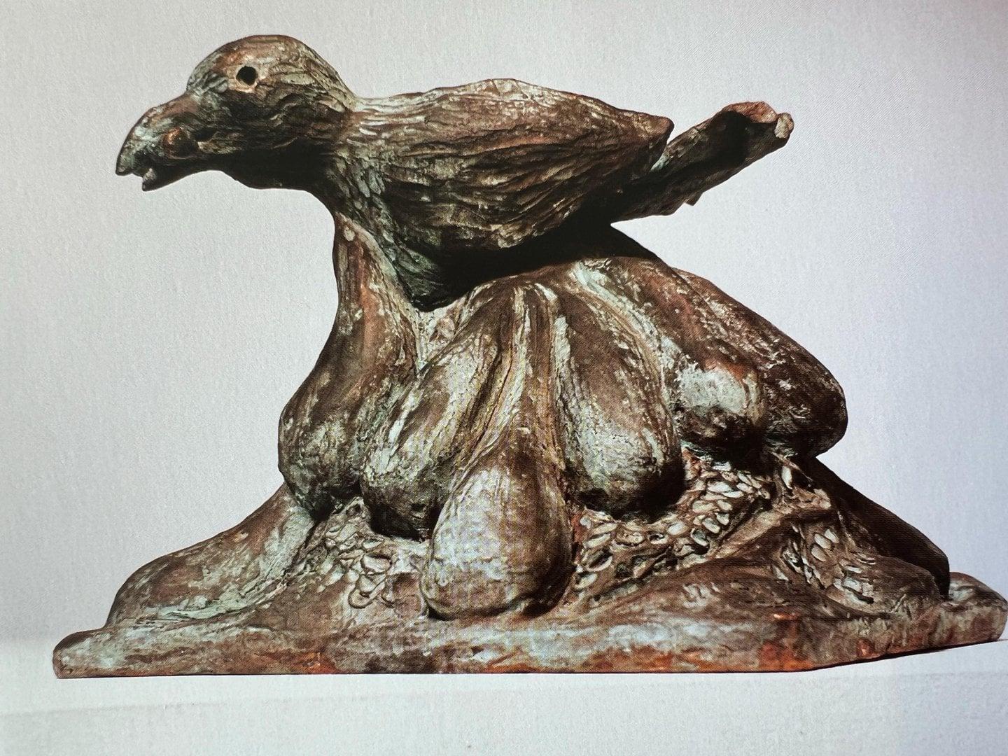 Taube - Contemporary Sculpture by Jörg Immendorf