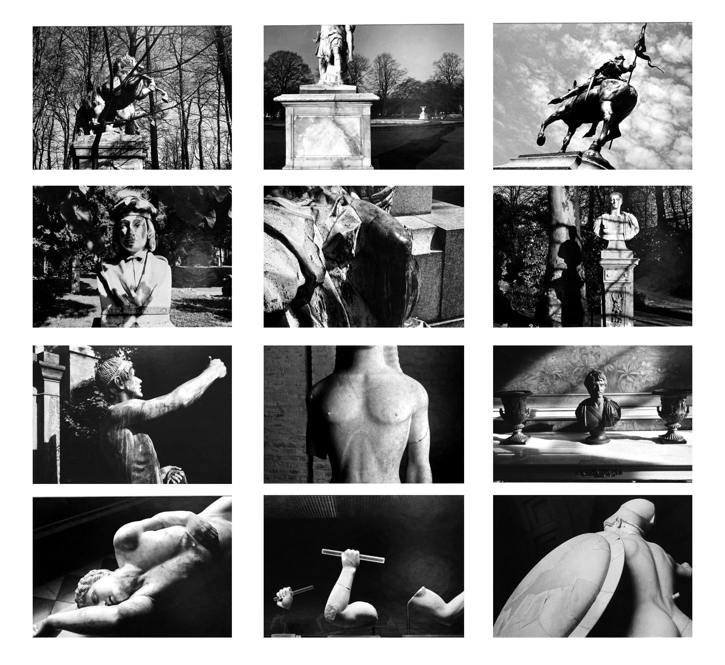 Jörg Krichbaum Black and White Photograph – Statuaren – Coffret Prestige # 7 – 1970-80, minimalistische Schwarz-Weiß-Fotografie