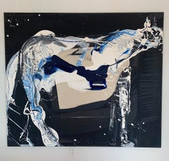 Jorg Madlener, Equus 35, Acrylic on Cotton, 2000