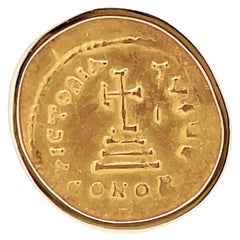 Jorge Adeler Bague à pièce de monnaie Heraclius en or jaune 18 carats