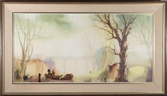 Jorge Aguilar-Agon (geb. 1936) – Zeitgenössisches Ölgemälde, Ghostly River