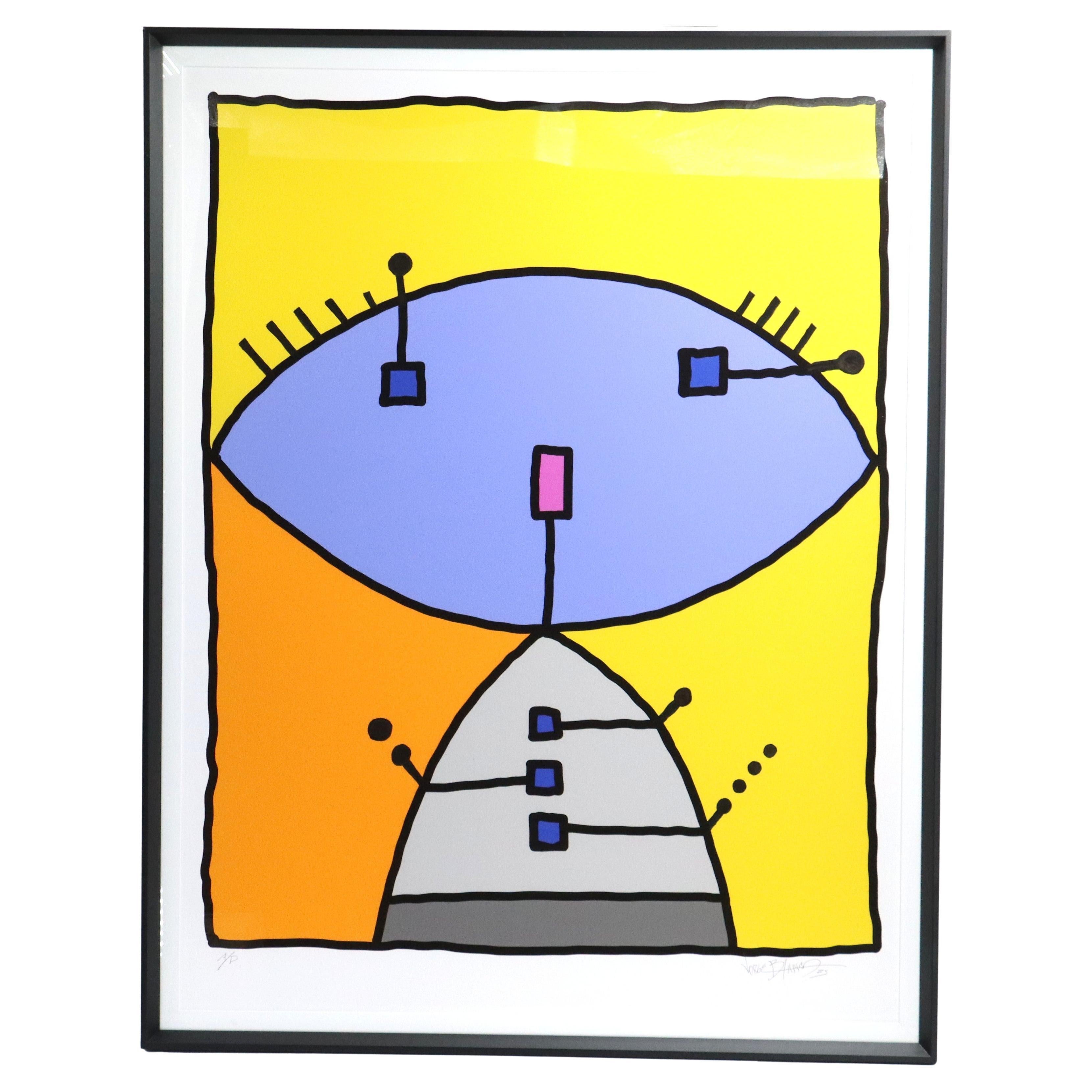 Jorge Blanco (né en 1945) Américain, technique mixte "Fresh" (frais)