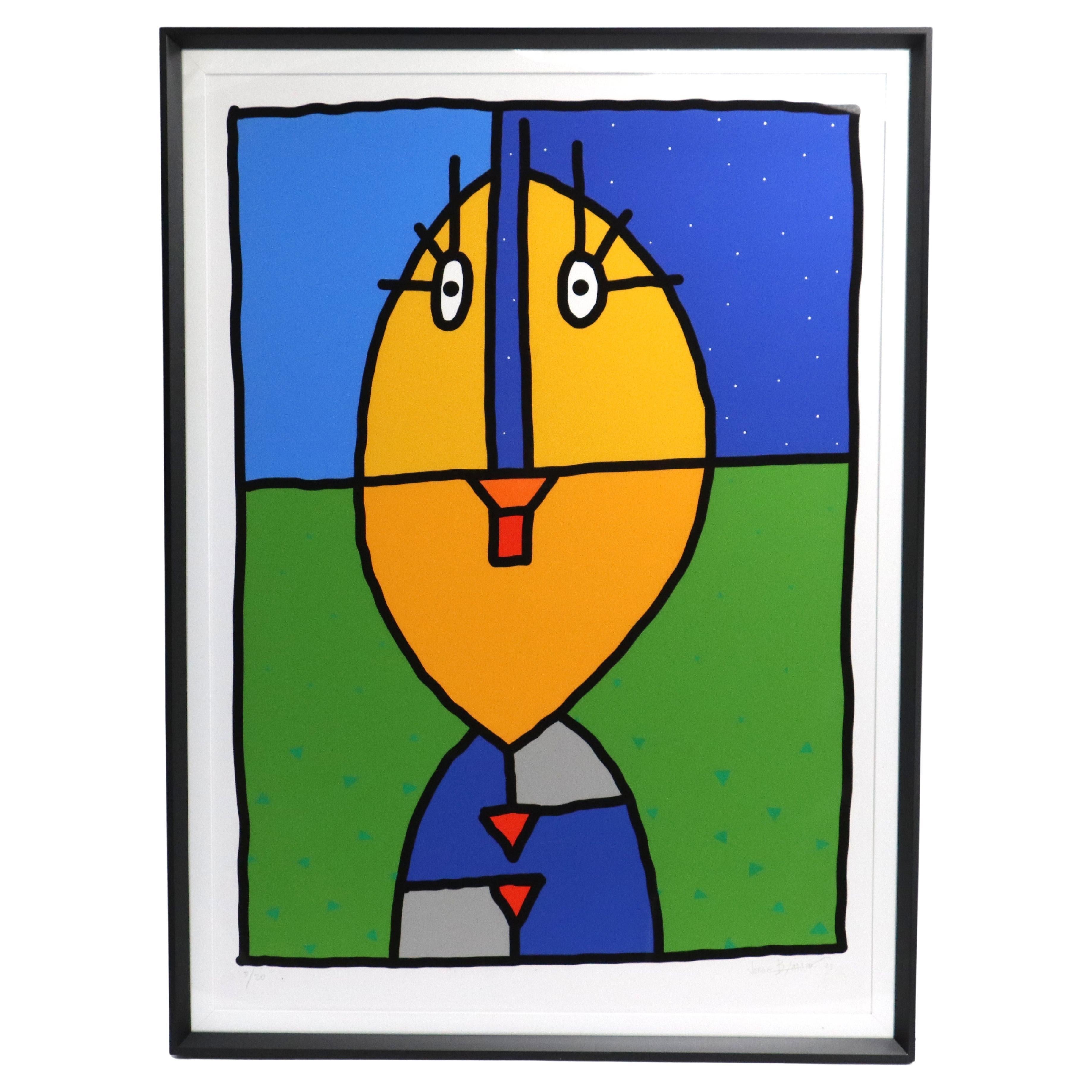 Jorge Blanco (né en 1945) Américain, techniques mixtes "Mirror Mirror on the Wall" (miroir sur le mur)