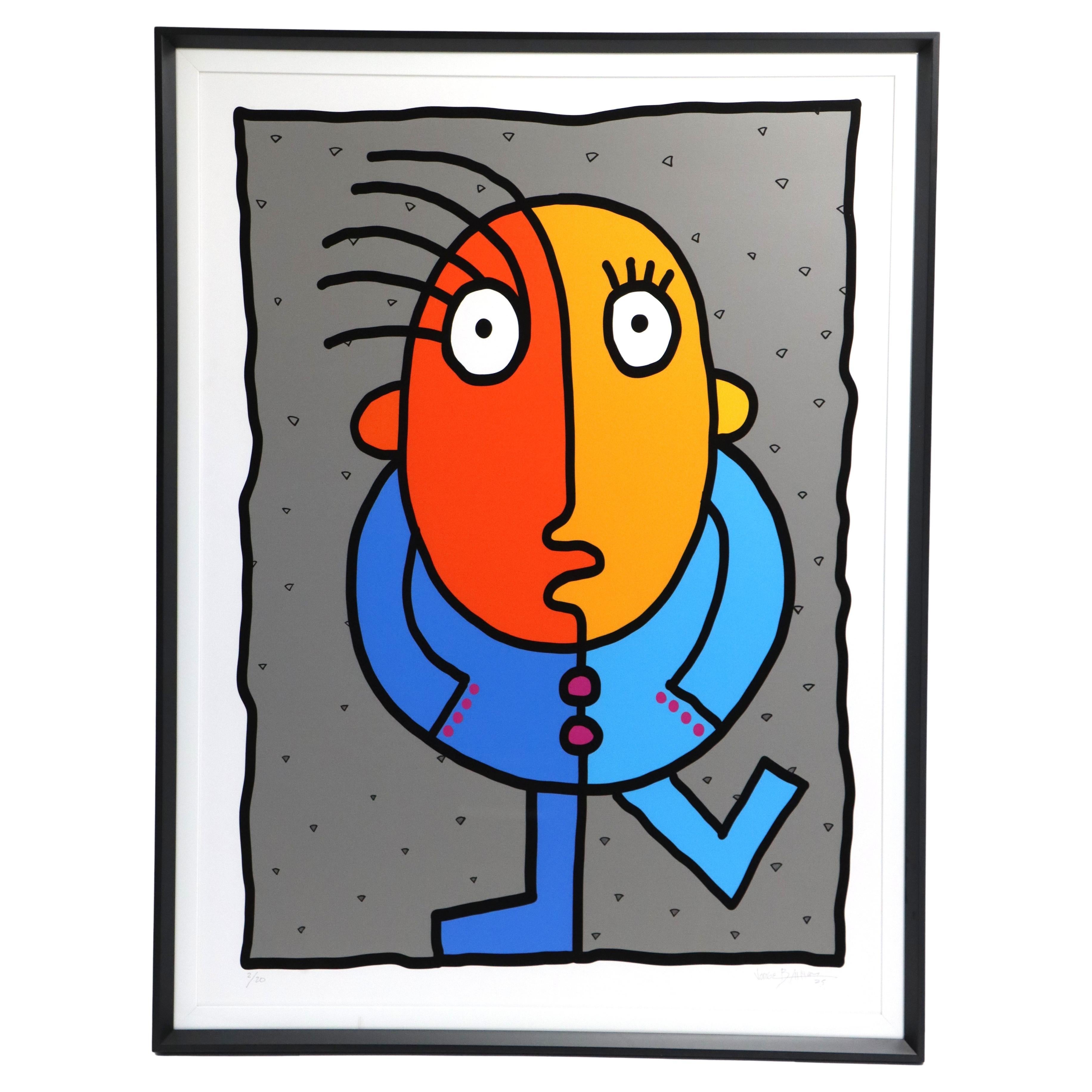 Jorge Blanco (né en 1945) Américain, techniques mixtes "OMG"