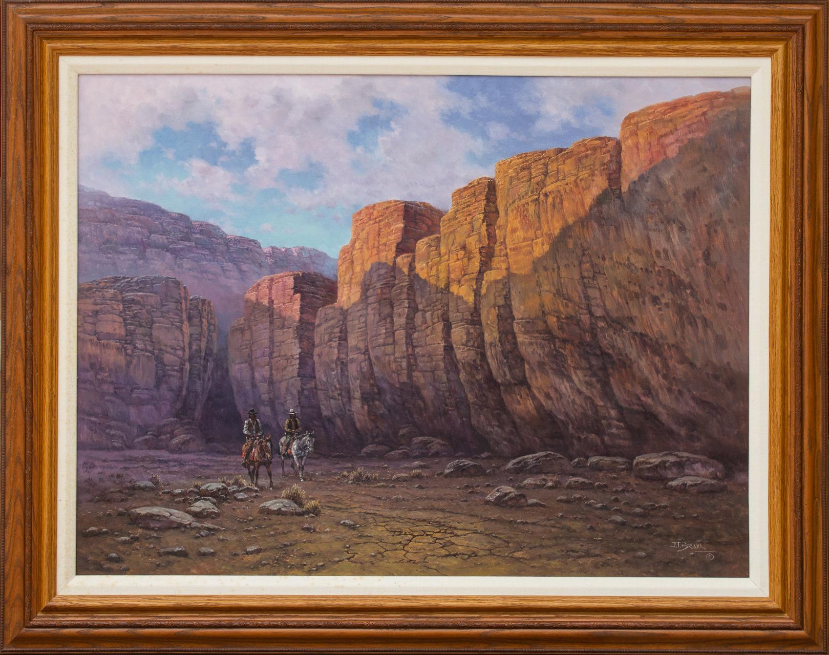 Jinetes en el Cañón - Painting de Jorge Braun Tarallo