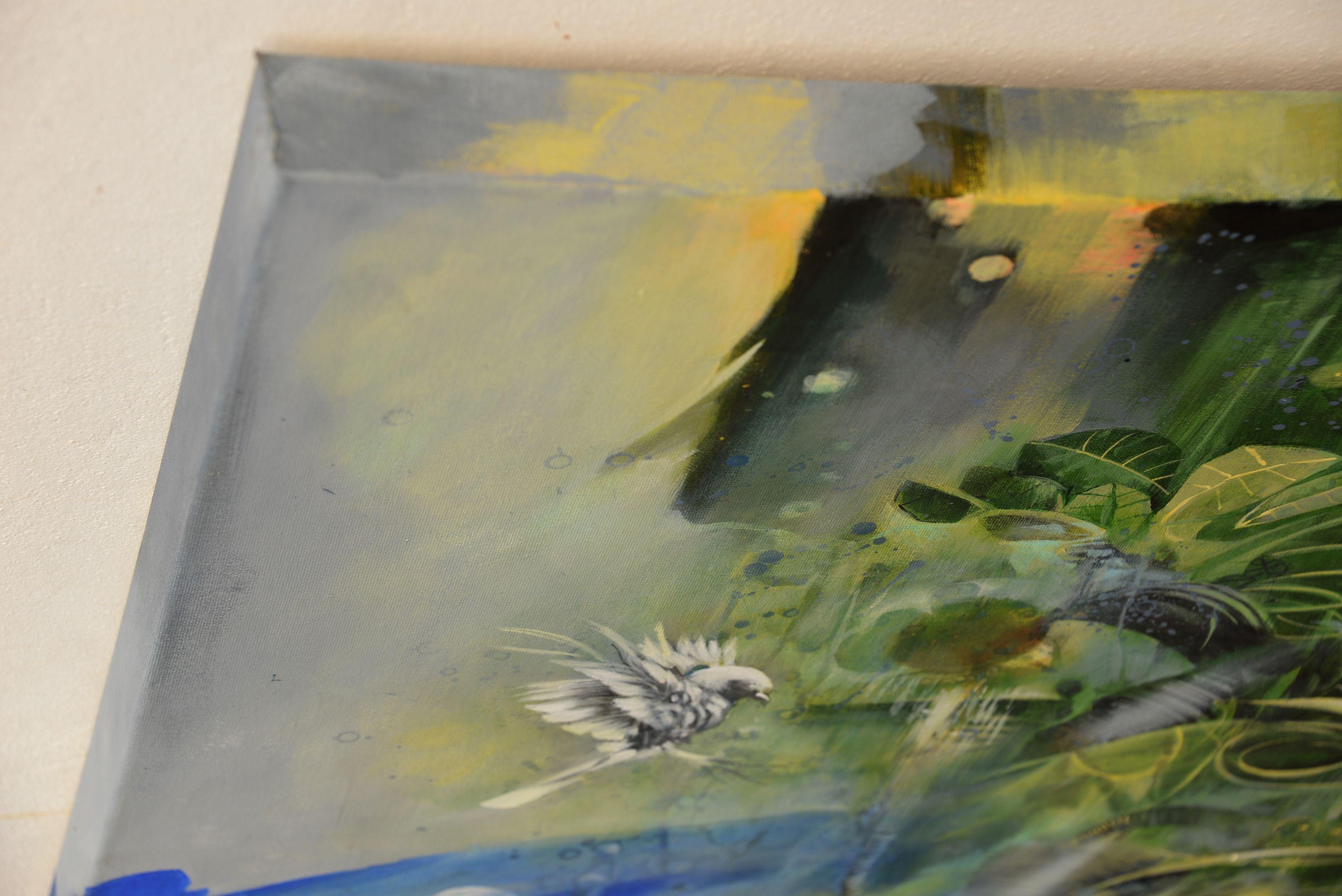 Brave new world, Pittura, Acrilico su tela in vendita 2