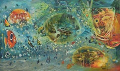 Bubbleworld, peinture, acrylique sur toile